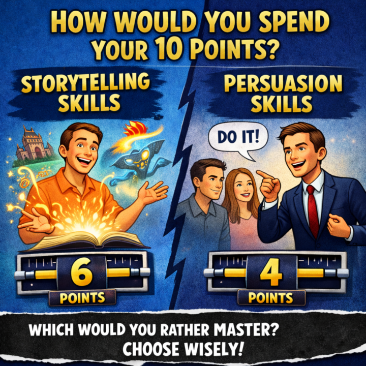 THIS OR THAT: Storytelling or Persuasion skills?