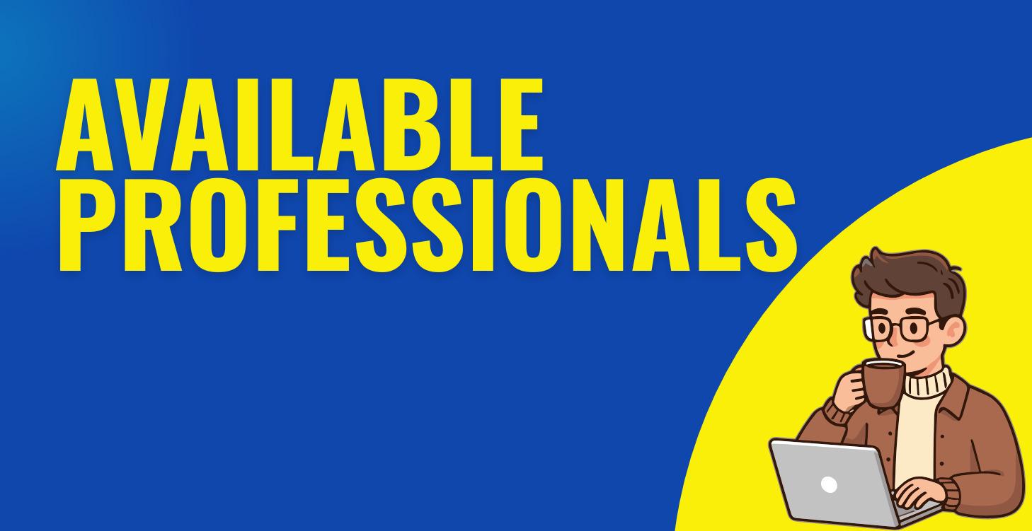 Available Professionals (Premium Listings)
