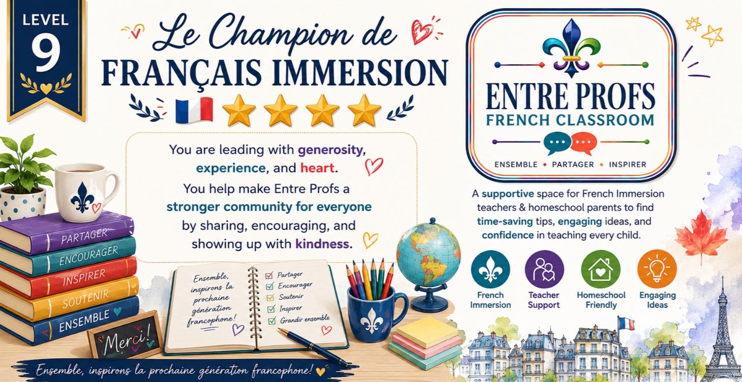 Level 9: Le Champion de Français Immersion 🌟🌟🌟
