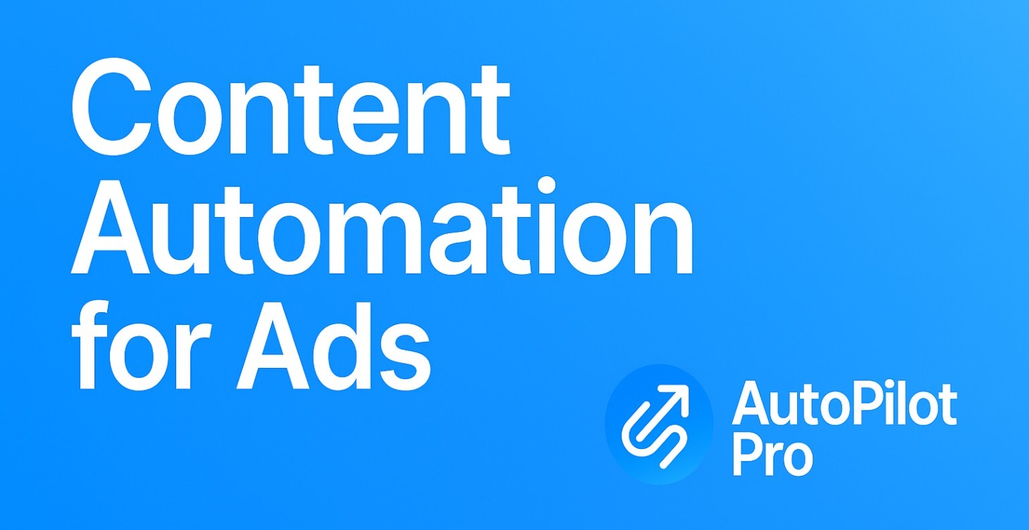 Playbook 1 - Content Automation For Ads