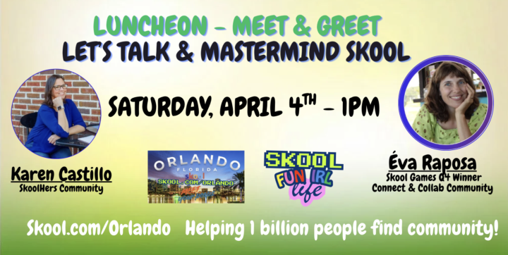 IRL Luncheon with Skool Games Q4 Winner - Meet & Greet, Talk & Mastermind Skool