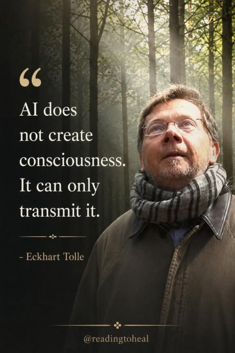 Quote Eckhart Tolle: About AI. 