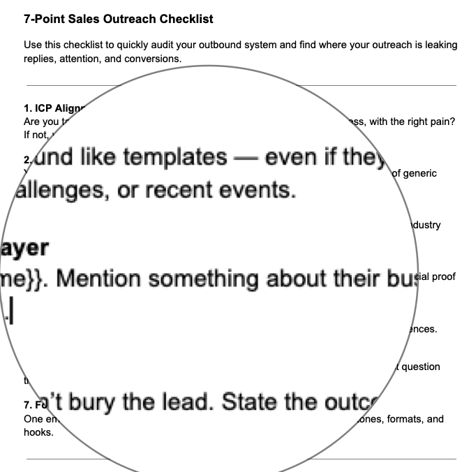 🔧 Fix Your Sales Outreach in 7 Steps