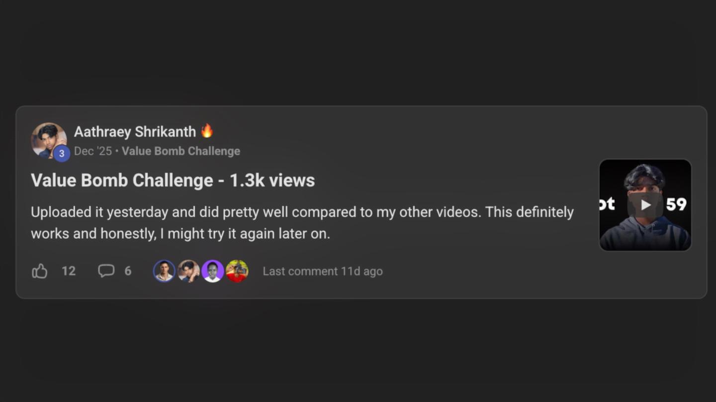 7 Day YouTube Challenge