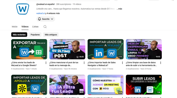 WaLead.ai: Nueva tanda de tutoriales🚀