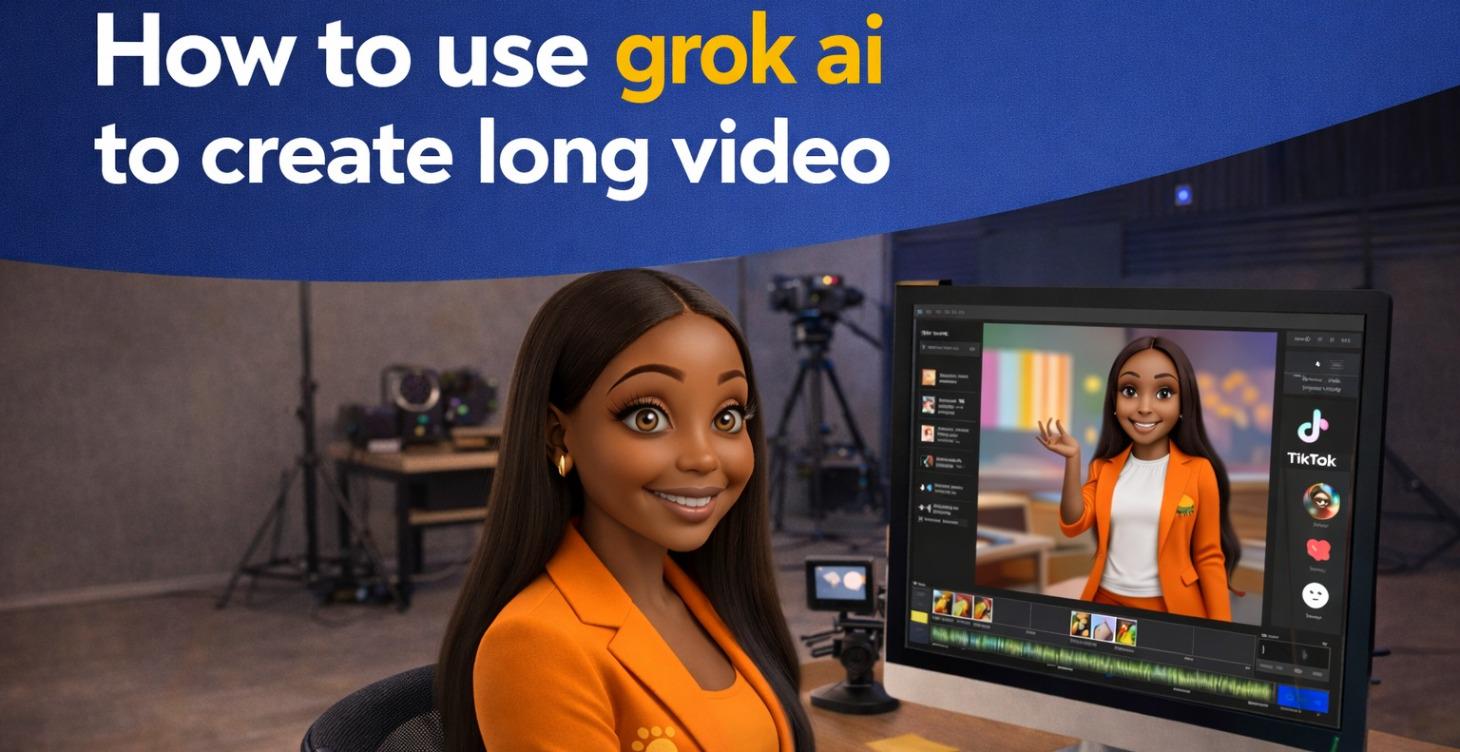 How to use grok ai to create long video