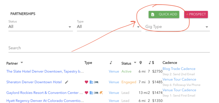 New Feature Alert: Partnership Quick Add