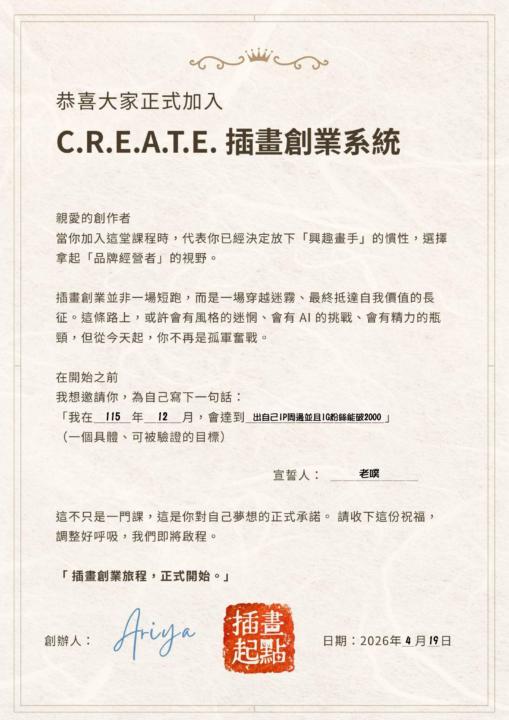 C1-SWOT-品牌一句話 / CM正式和結業證書(補交)