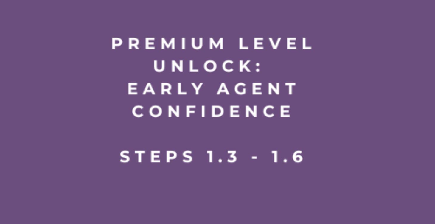 Early Agent Confidence: Steps 1.3-1.6