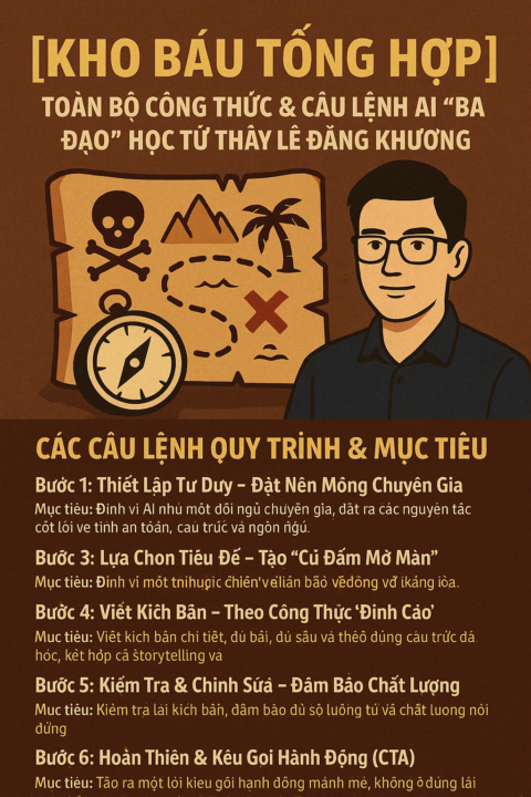 [ KHO BÁU TỔNG HỢP]CÔNG THỨC & CÂU LỆNH "BÁ ĐẠO" ĐẠT 100 ĐIỂM CONTENT SEO YOUTUBE HỌC TỪ THẦY LÊ ĐĂNG KHƯƠNG