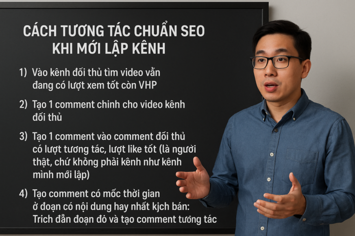 🚀 Cách Tương Tác Chuẩn SEO Khi Mới Lập Kênh YouTube