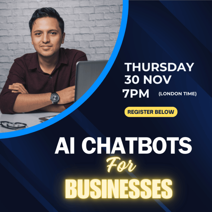Live Webinar Tonight - AI Chatbots For Businesses 🤖💼