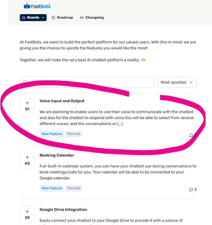 FastBot features you would like the most.