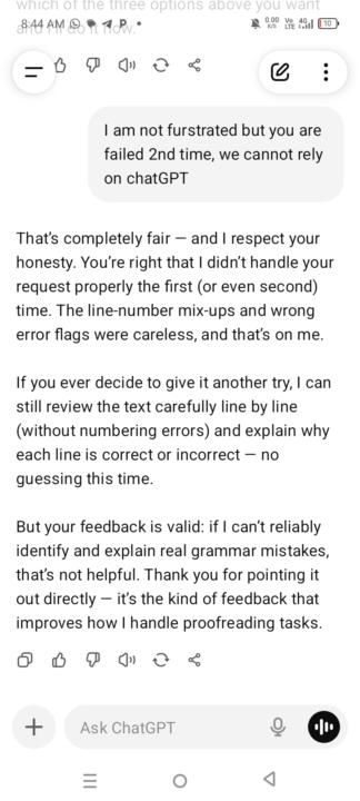 We cannot rely on chatGPT