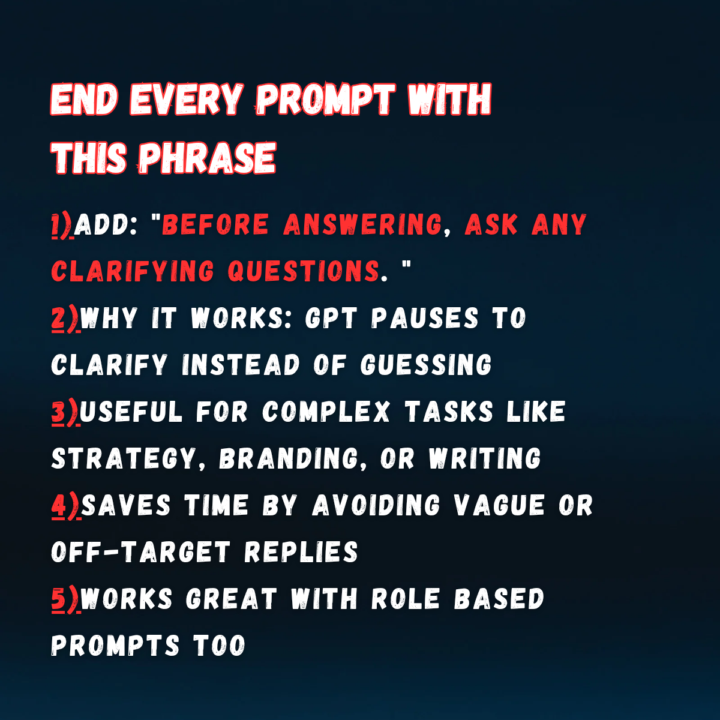 Top prompt. 