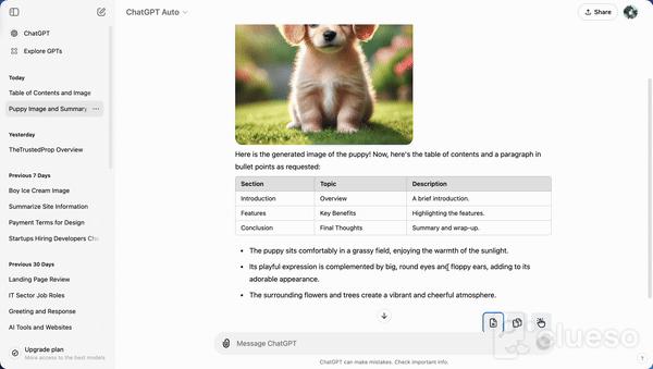 My solution - Convert ChatGPT response to Googl doc, MS word, Gmail