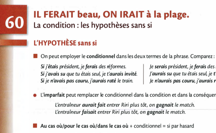 L'hypothèse sans si (B2+)