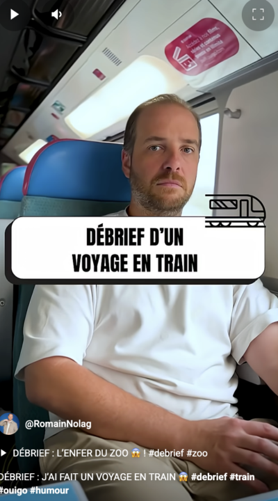 Débrief : j'ai fait un voyage en train (C1 ; < 2min)