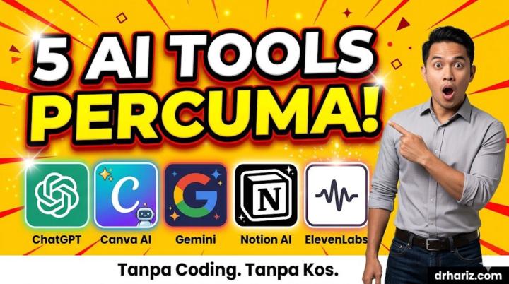 🚀 5 AI TOOLS PERCUMA UNTUK BISNES ANDA — TANPA PERLU CODING!