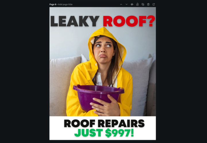 Some examples of local lead generation roofing ads