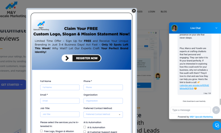 Can you guys give me feedback on my landing page