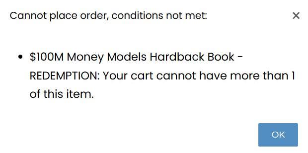 Hormozi's clever behind-the-scenes redemption strategy