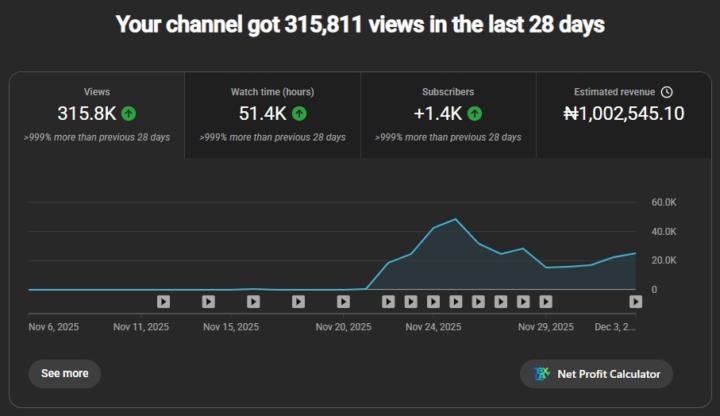 Faceless youtube Analytics 