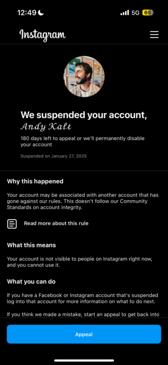 Anyone else ever get shadow banned on Facebook/Meta? 