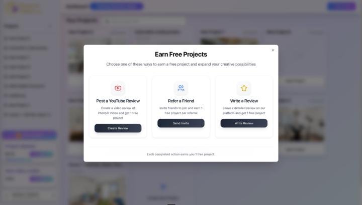 Refer a friend and unlock free projects. 