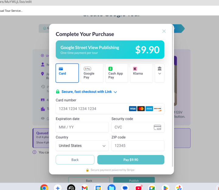 GSV fee of $9.90