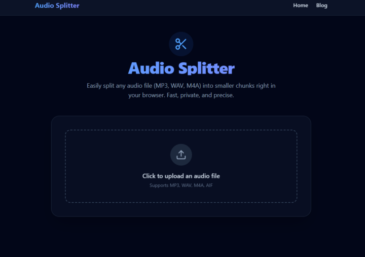 THE AUDIO SPLITER TOOL IS NOW RELEASED
