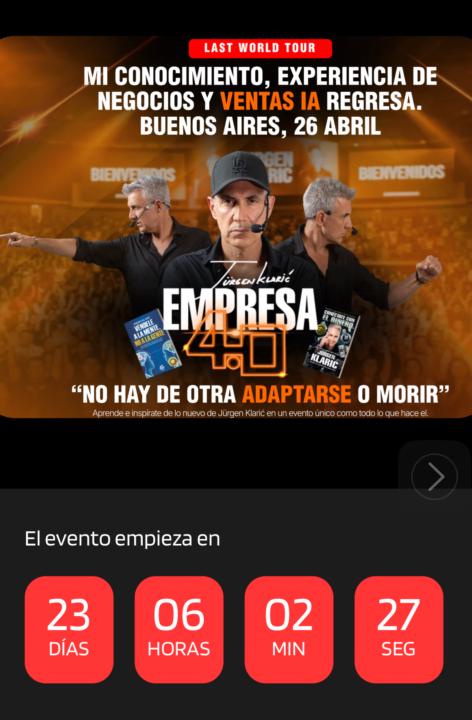 Se viene Empresa 4.0 con Jürgen Klaric, en Buenos Aires, Córdoba, Rosario, Chile y Guatemala.