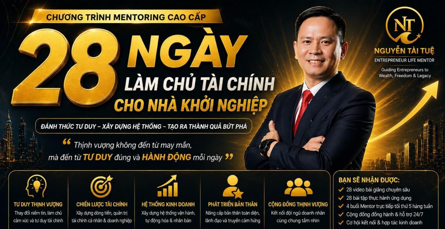 28 Ngày Làm Chủ Tài Chính Cho Nhà Khởi Nghiệp