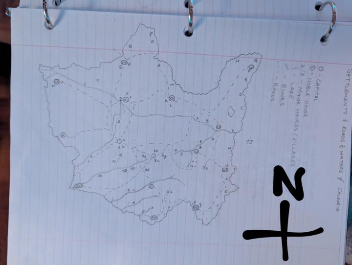 A map of Caldoria : Rough Draft