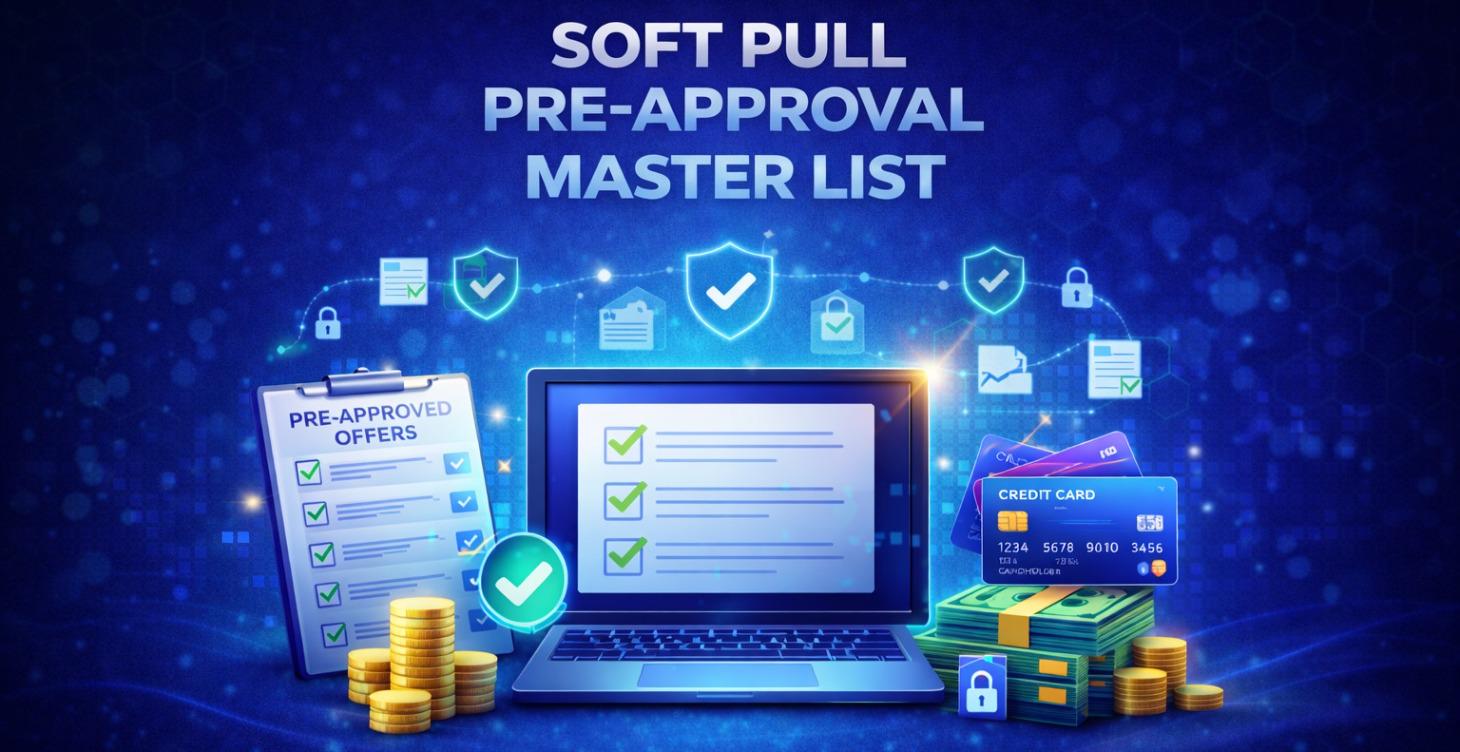 BANKS THAT SOFT PULL PRE QULIFICATION "PERSONAL"