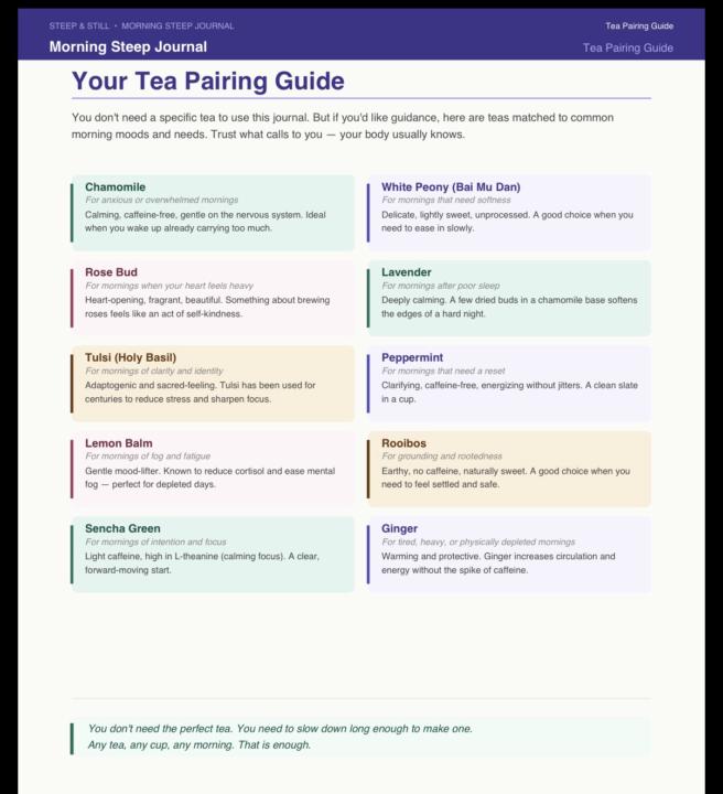 Tea Pairing Guide