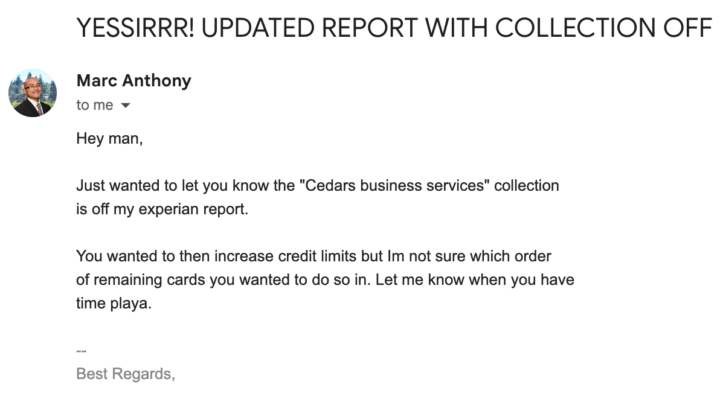 Collection Removed