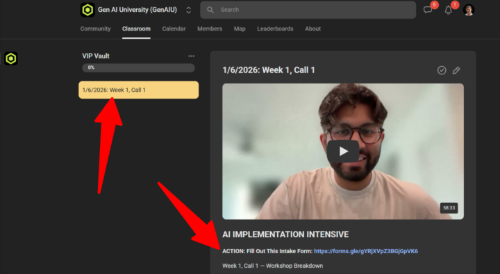 REPLAY + RESOURCES: VIP AI Implementation Intensive (1/6/2026)