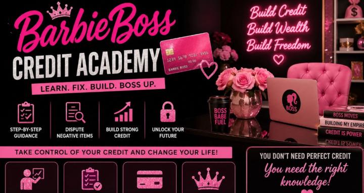 BarbieBoss Credit Academy 💳💖