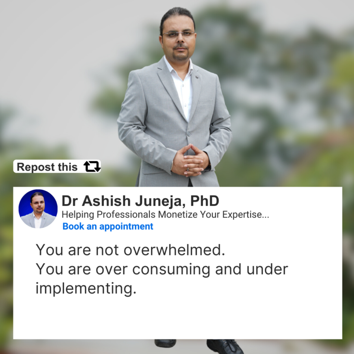 You’re not overwhelmed. You’re over-consuming