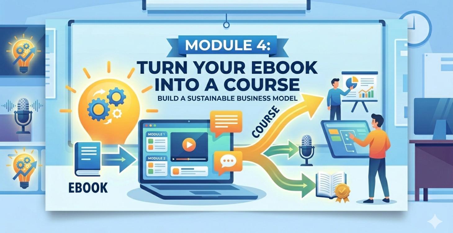 Module 4: TURN YOUR EBOOK INTO A COURSE