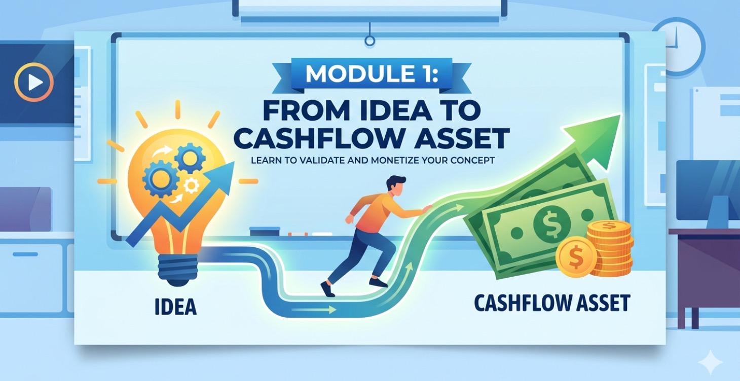 MODULE 1: FROM IDEA TO CASHFLOW ASSET