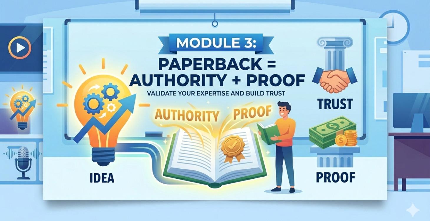 MODULE 3: PAPERBACK = AUTHORITY + PROOF