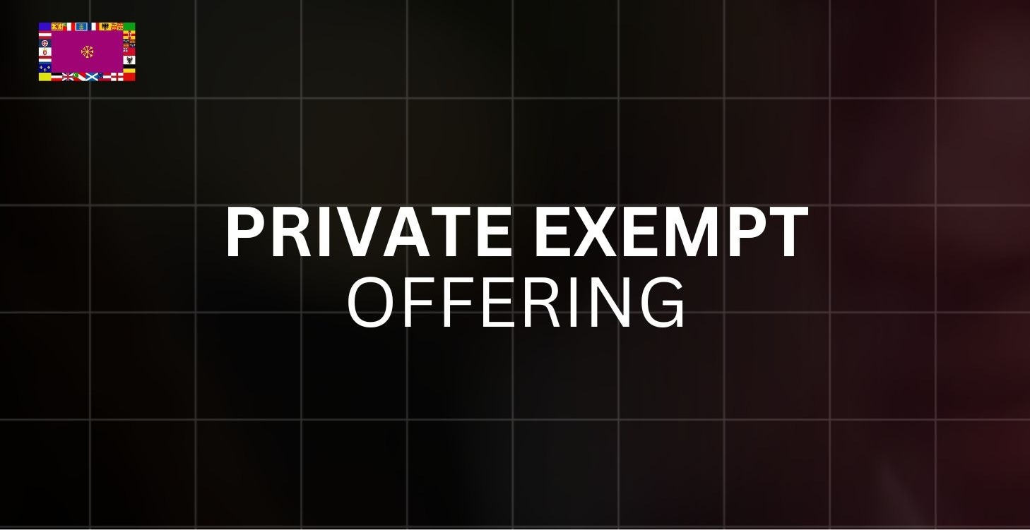 PRIVATE EXEMPT OFFERING