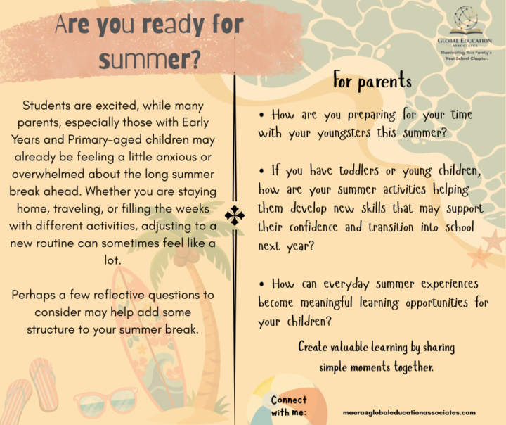 Supporting school readiness through the summer 