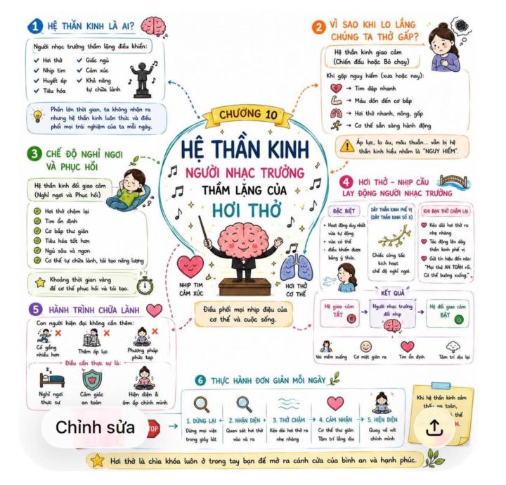 HỆ THẦN KINH – NGƯỜI NHẠC TRƯỞNG THẦM LẶNG CỦA HƠI THỞ