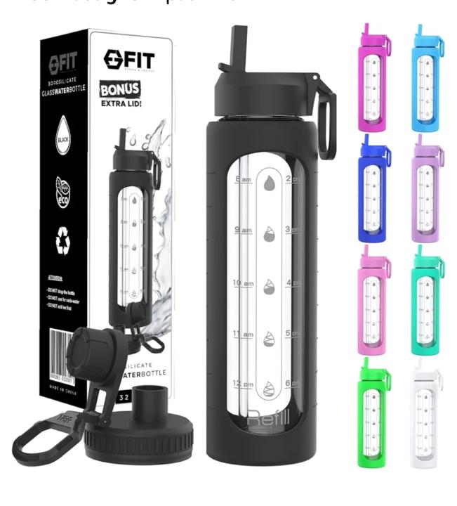 Glass container to drink CDs in