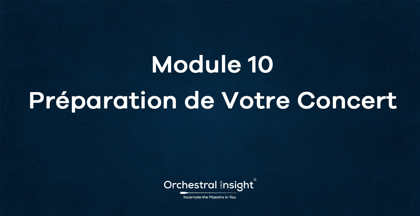 Module 10— Préparation de votre morceau
