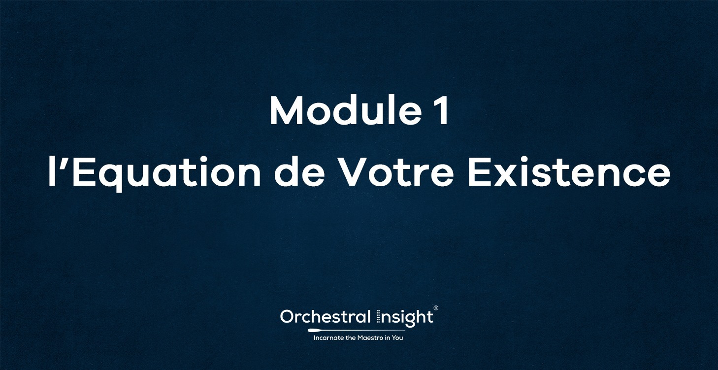 Module 1—l’Equation de Votre Existence