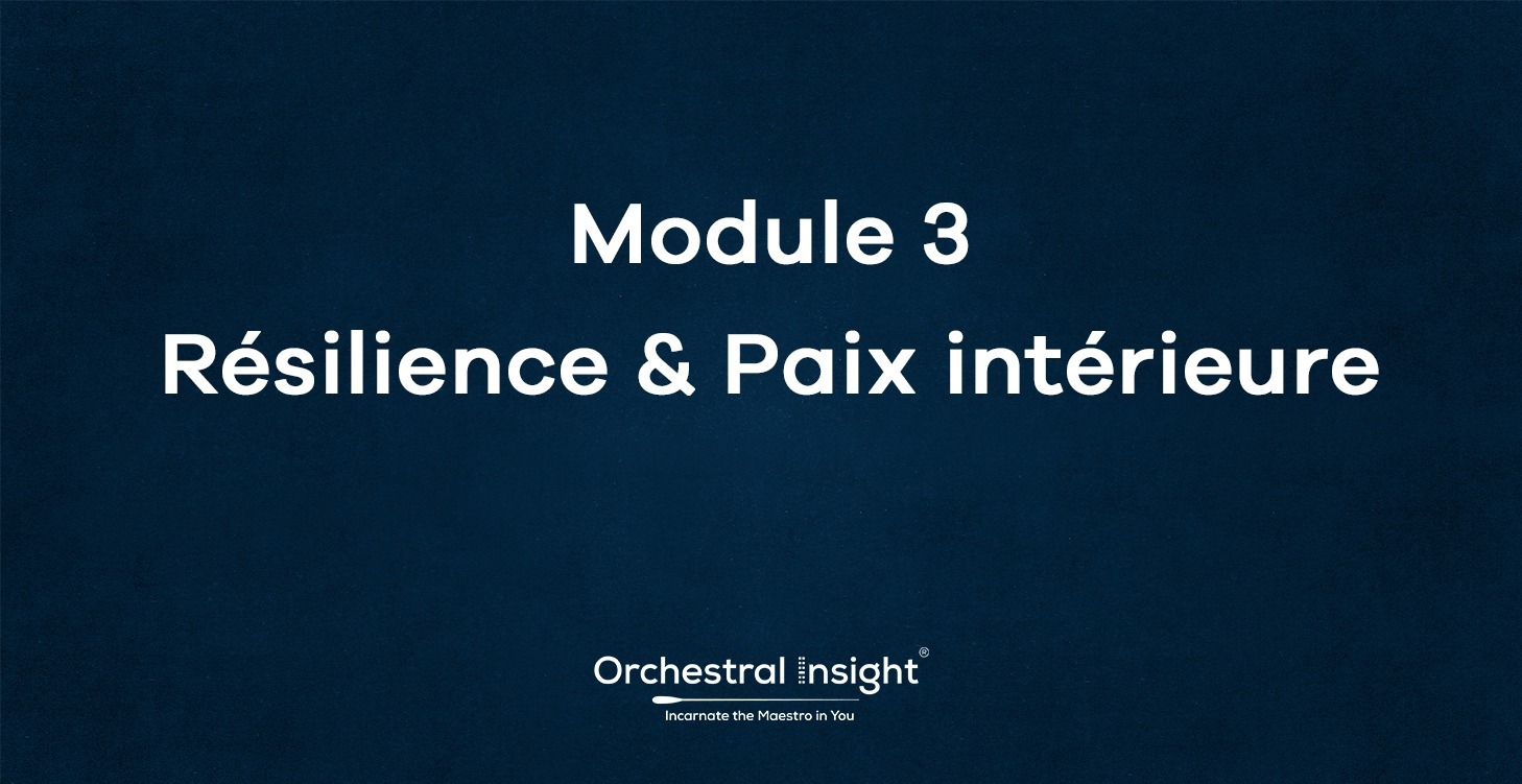 Module 3— Résilience & Paix intérieure